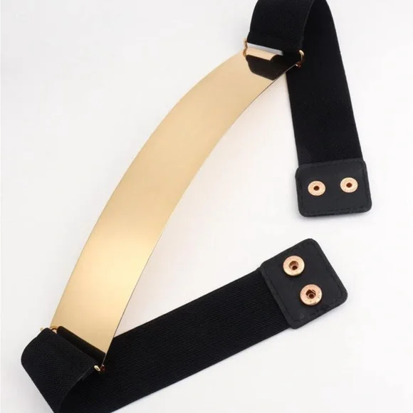 Zara limited edition stretchable with gold metallic combination belt - Picture 7 of 10